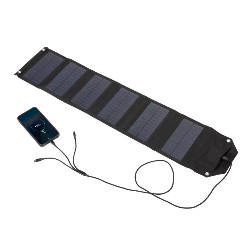 Składany panel słoneczny Luxuglow 100 W – szybkie ładowanie telefonów, power banków i GPS w terenie i podczas blackoutów! - obrazek 3