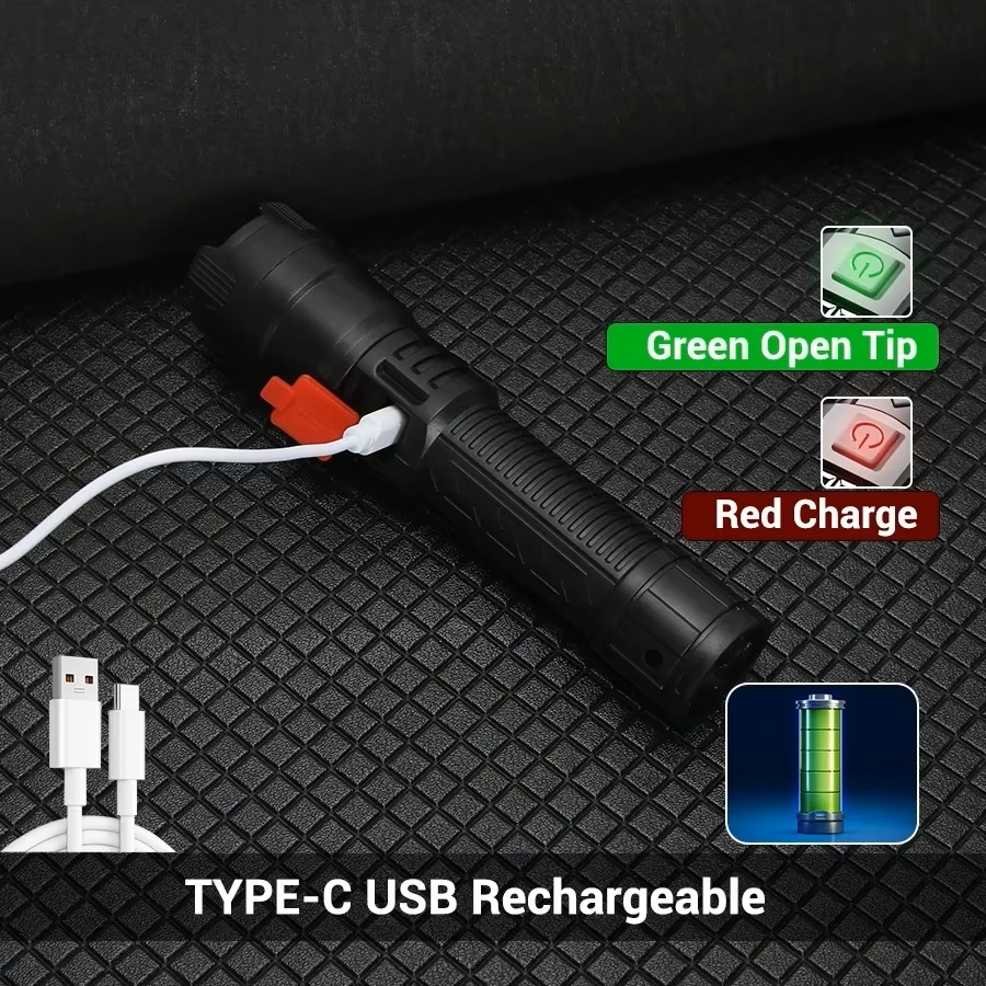 Latarka LED kryzysowa z ładowaniem USB – niezawodna podczas blackoutów - obrazek 8