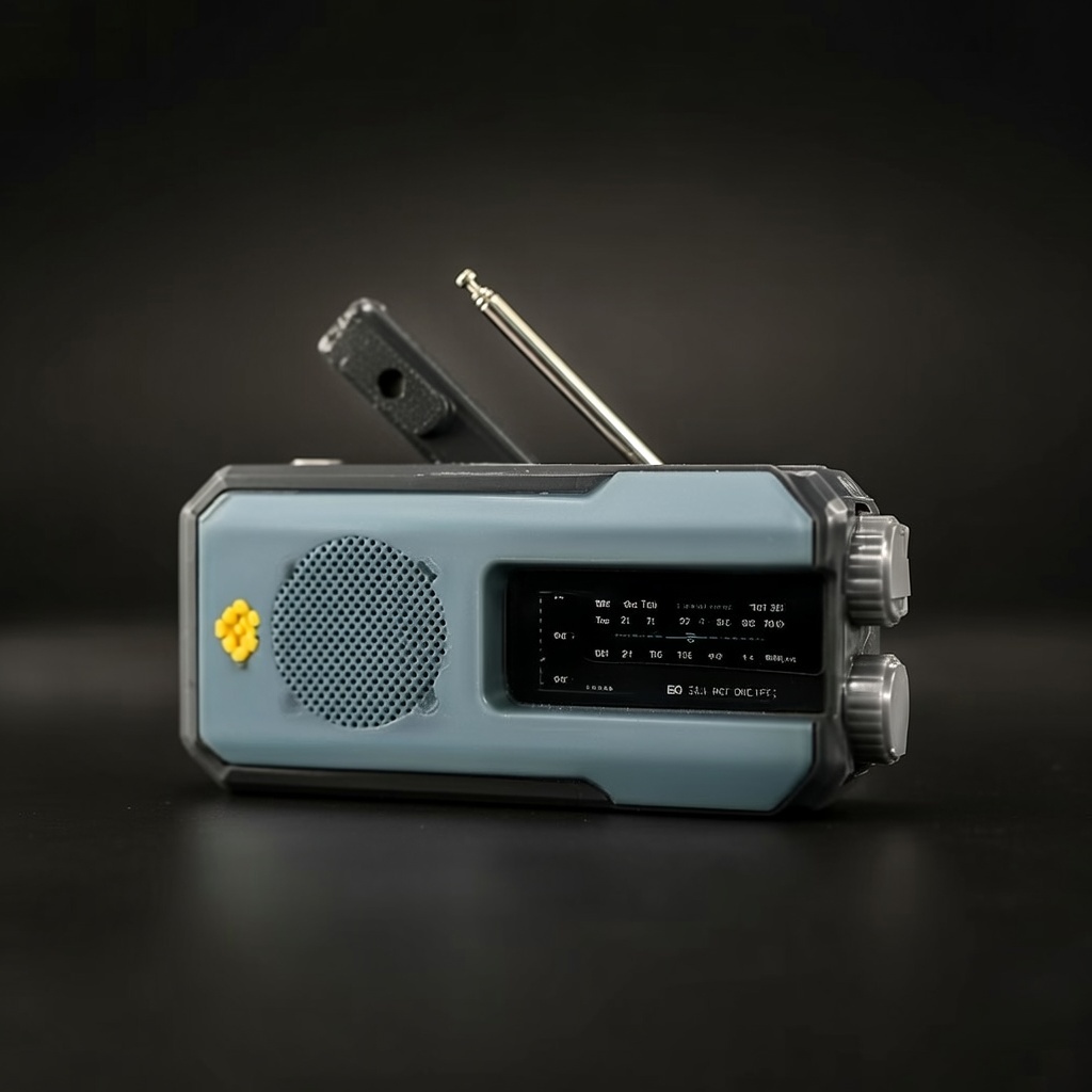 Radio kryzysowe STONEGO z funkcją power banku i latarką – gotowe na blackout dzięki USB, solarnemu ładowaniu i korbce!